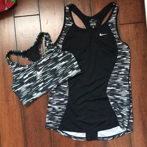 Sports bra & matching top set